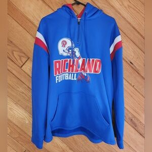 Richland Football NWOT Xl Hoodie Red White And Blue